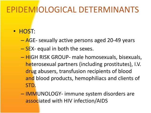 Hiv aids- epidemiology | PPT