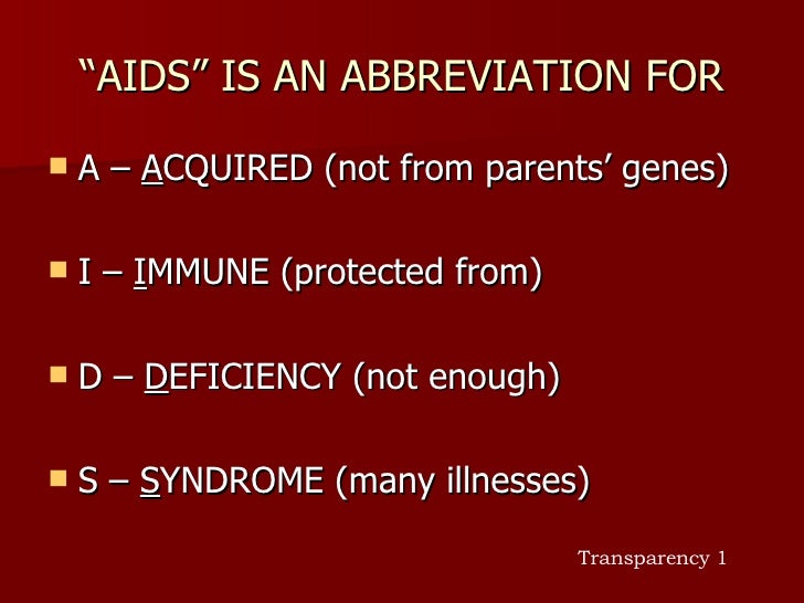 Hiv And Aids Curriculum