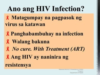 Syphilis In Tagalog HIV-at-SYPHILIS-Autosaved.ppt