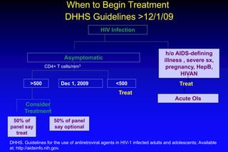 What Antiretroviral Agents To Start
                DHHS guidelines 2011
                              Preferred regimens
...