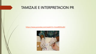 TAMIZAJE E INTERPRETACION PR
https://www.youtube.com/watch?v=hnwWDLlu8JI
 