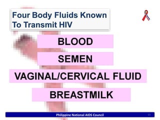 Philippine National AIDS Council   13
 
