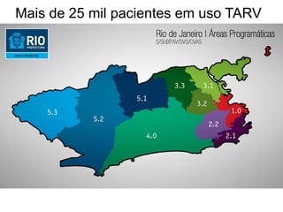 Mais de 25 mil pacientes em uso TARV

 
