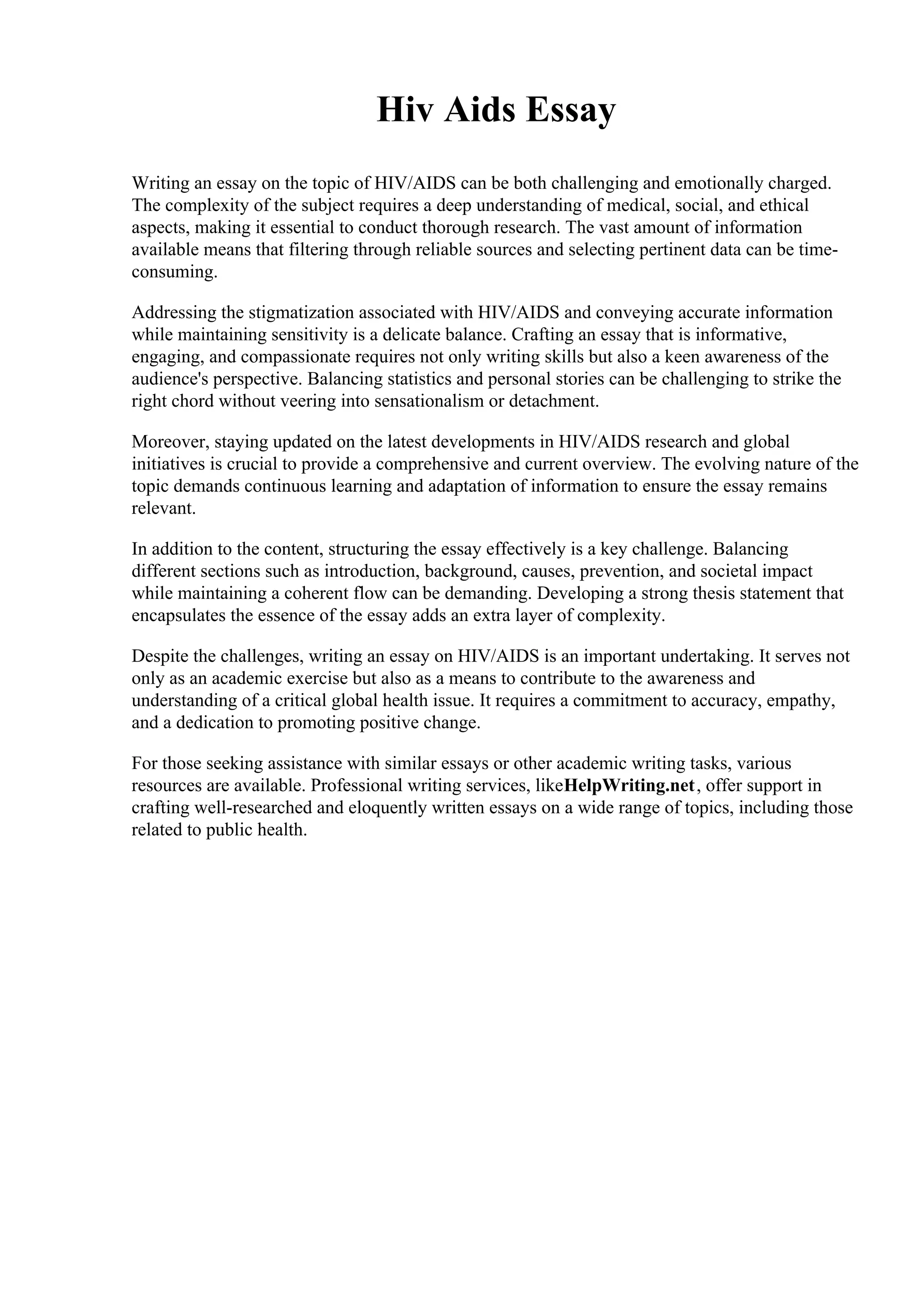 Hiv Aids Essay.pdf