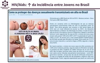HIV/Aids: ↑ da Incidência entre Jovens no Brasil
 