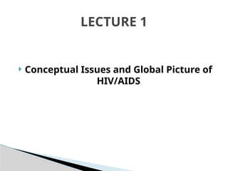 Hiv Lessons Notes HIV lesson at university studies. | PPTX