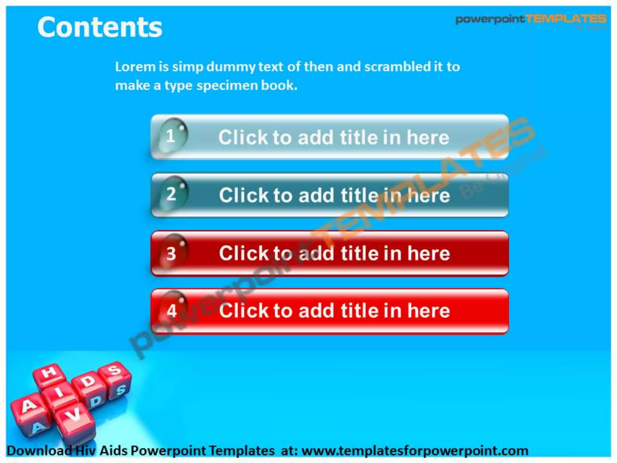 HIV Aids PowerPoint templates - templatesforpowerpoint.com