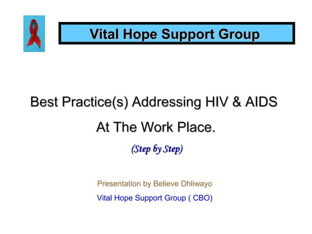 Hiv & aids workplace program ( best practice) | PPT