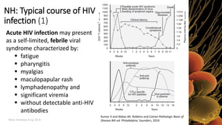 Marc Imhotep Cray, M.D.
NH: Typical course of HIV
infection (1)
Kumar V and Abbas AK. Robbins and Cotran Pathologic Basis ...