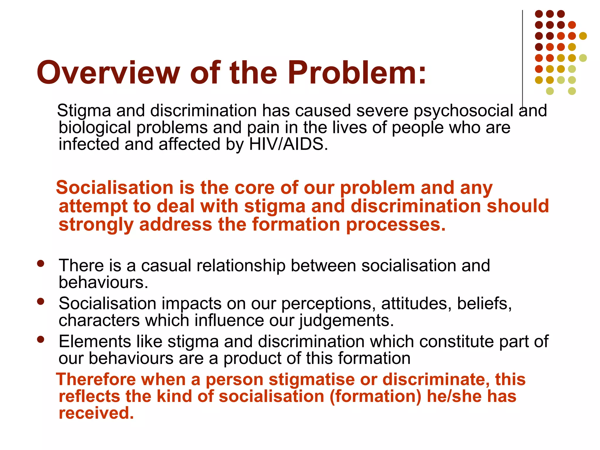 Hiv and aids related stigma reduction jesuit aids project | PPT