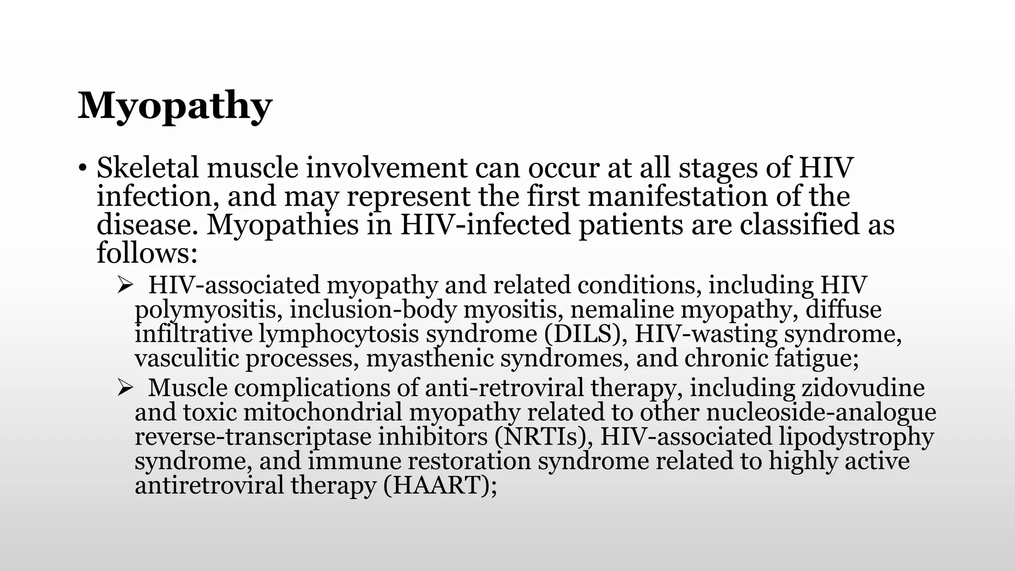 Hiv and musculoskeletal disorders pp | PPTX