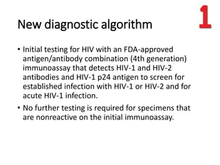 Laboratory Testing For The Diagnosis of HIV Infection | PPTX