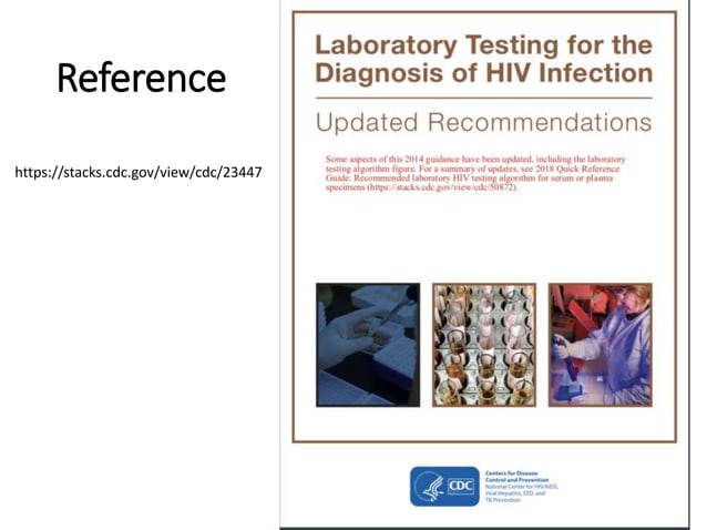 Laboratory Testing For The Diagnosis of HIV Infection | PPT