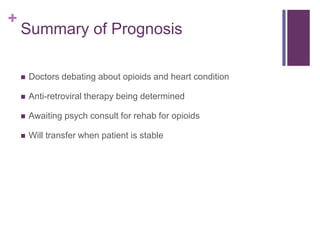 PES/Nutrition DiagnosisInadequate caloric intake related to difficulty swallowing as evidenced by 10% weight loss and pt meeting only 34% of kcal needs.Increased energy expenditure related to increased energy needs associated with diagnosis as evidenced by 18lbs weight loss. Inadequate protein intake related to decreased appetite and consumption of meals as evidenced by pt meeting only 4% of protein needs and Alb 1.7 L.Swallowing difficulty related to mouth ulcers as evidenced by pt inability to swallow due to pain.