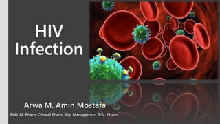 Arwa M. Amin Mostafa
PhD, M. Pharm Clinical Pharm, Dip Management, BSc. Pharm.
HIV
Infection
 