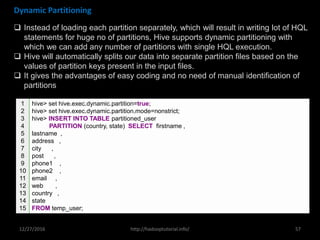 Hive explanation with examples and syntax | PDF