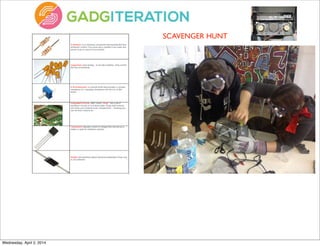 SCAVENGER HUNT
Wednesday, April 2, 2014
 