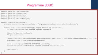 Programme JDBC
 