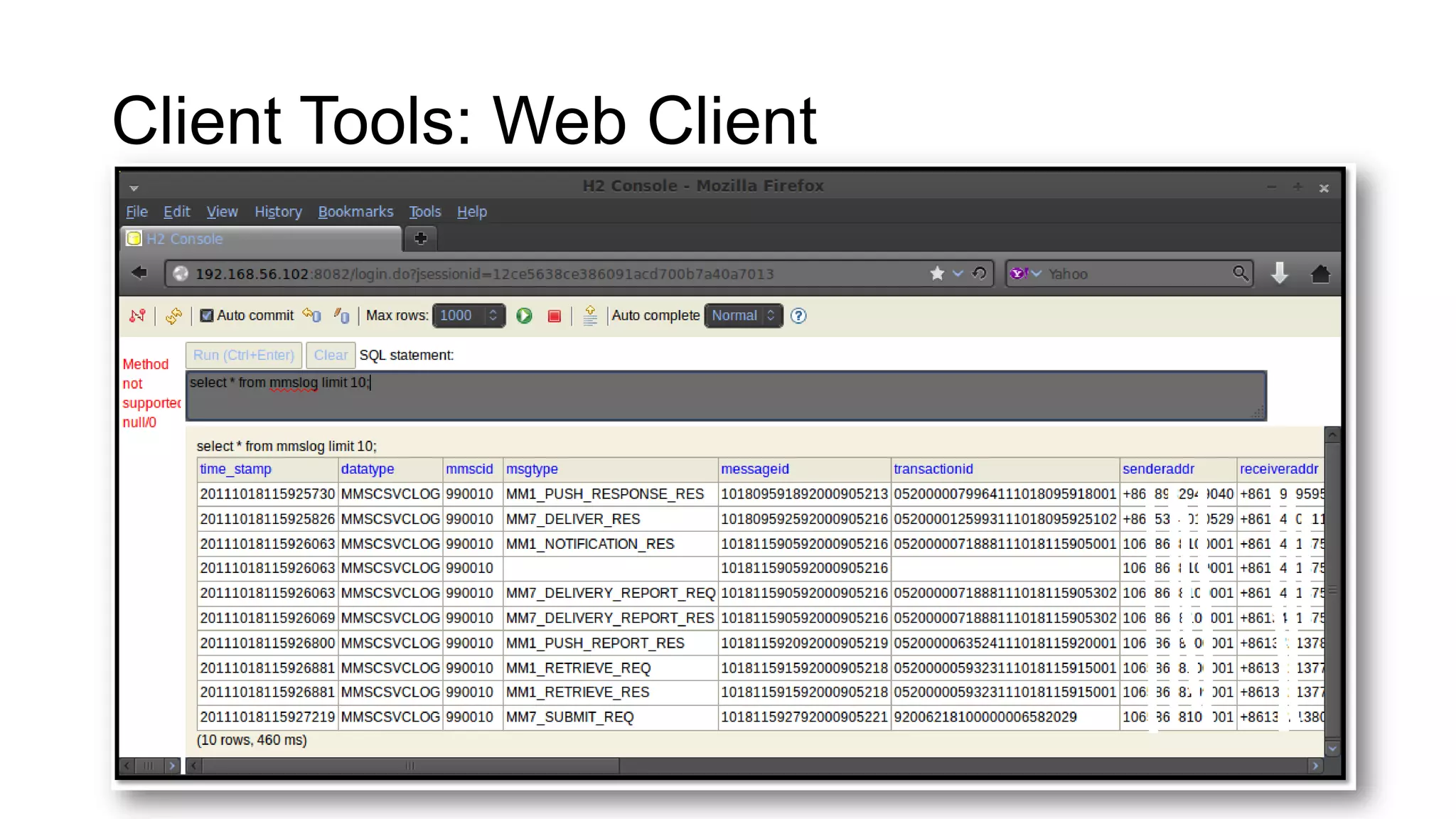 Client Tools: Web Client

 