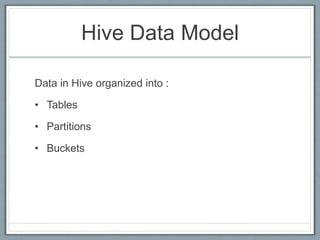 Hive ppt on the basis of importance of big data | PPTX