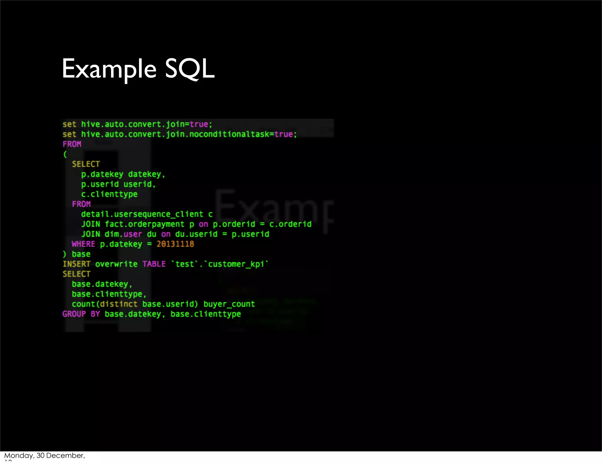 Example SQL

Monday, 30 December,

 