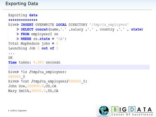 | ©2012, Cognizant
Exporting Data
 