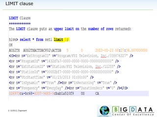 | ©2012, Cognizant
LIMIT clause
 
