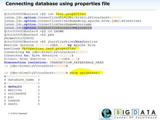| ©2012, Cognizant
Connecting database using properties file
 