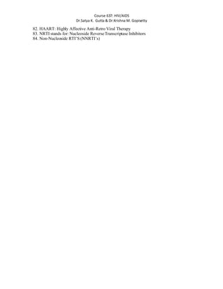 HIV/ AIDS Fact Sheet | DOC