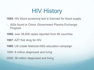 Hiv history | PPTX
