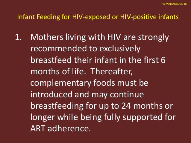 hiv breastfeeding