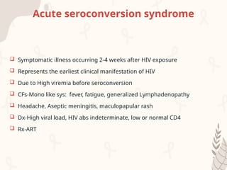 Acute Seroconversion Rash Comprehensive Overview of HIV-Related Neurological Complications and ...