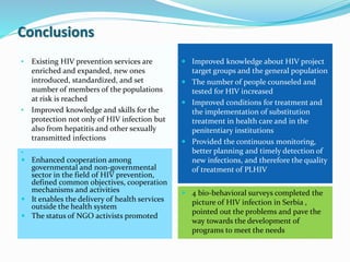 Hiv prevention and care in serbia  where are we after 12 years of gfatm funding - katarina mitić