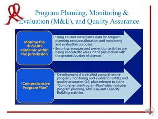 Program Planning, Monitoring &
Evaluation (M&E), and Quality Assurance
 