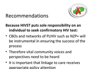 Hiv self testing | PPT