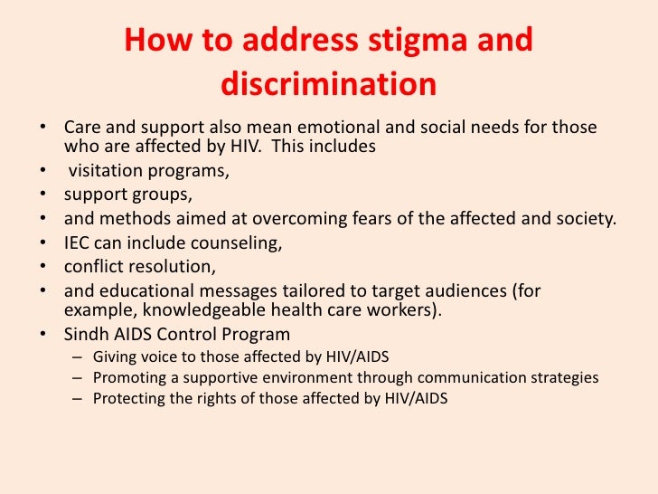 stigma of hiv aids A study on knowledge, attitudes and practices related to hiv/aids stigma and discrimination among people living with hiv, caretakers of hiv+ children and. stigma of hiv aids A study on knowledge, attitudes and practices related to hiv/aids stigma and discrimination among people living with hiv, caretakers of hiv+ children and.