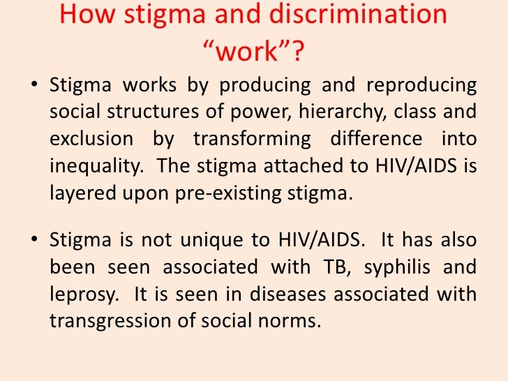 HIV/AIDS Stigma & Discrimination by Dr Munawar Khan SACP
