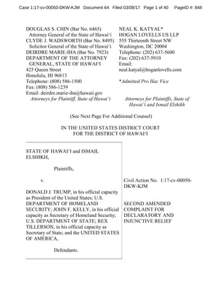 DOUGLAS S. CHIN (Bar No. 6465)
Attorney General of the State of Hawai‘i
CLYDE J. WADSWORTH (Bar No. 8495)
Solicitor Genera...