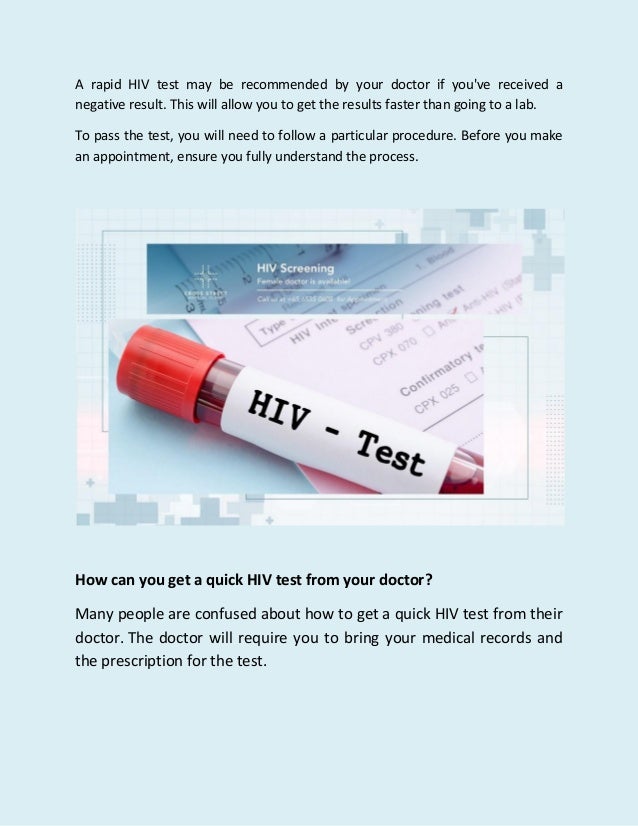 Get Rapid HIV Testing Quick And Easily in Singapore