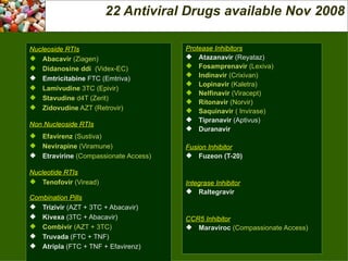 Lexiva Part 4: New HIV Treatment Pipeline | PPT