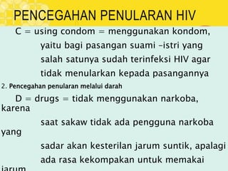 bahan ajar hiv aids dan penularanya untuk sma | PPT