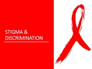 STIGMA &
DISCRIMINATION
 