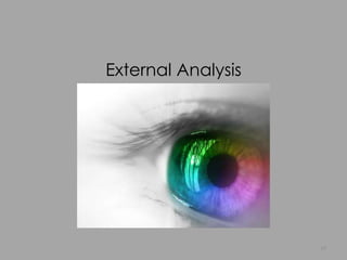External Analysis
24
 