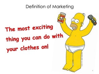 Definition of Marketing
4
 