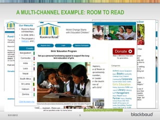 A MULTI-CHANNEL EXAMPLE: ROOM TO READ




5/31/2012                   5
 