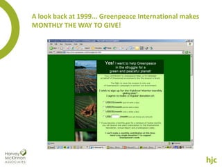 A look back at 1999... Greenpeace International makes
MONTHLY THE WAY TO GIVE!
 
