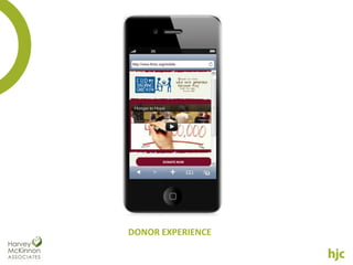 DONOR EXPERIENCE
 
