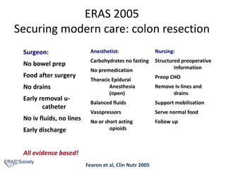 The role of the ERAS society | PPTX