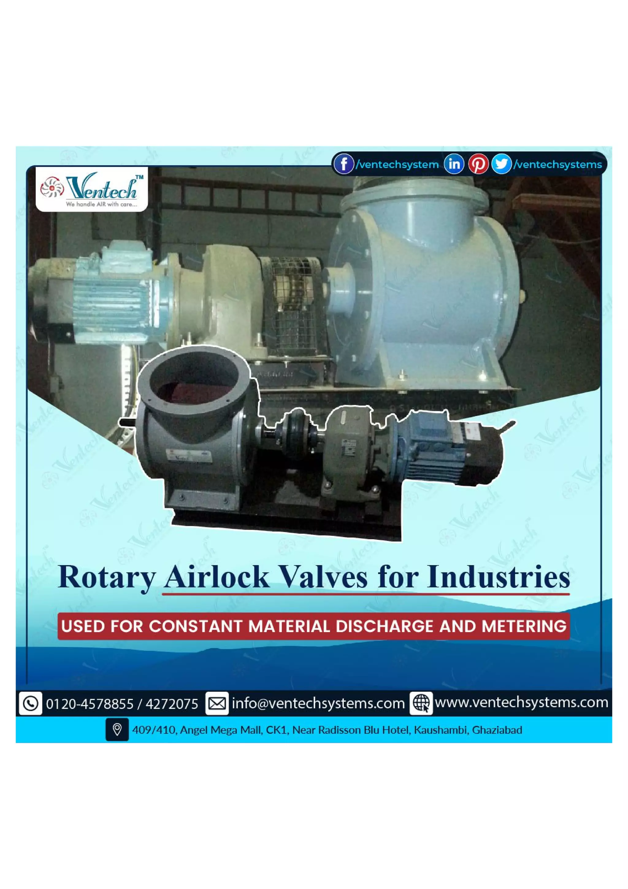 rotary airlock valves for industries PDF