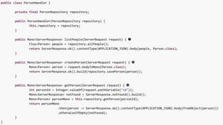 Reactive Programming in Spring with Webflux | PPT | Free Download